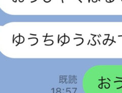 曾祖母とのLINE