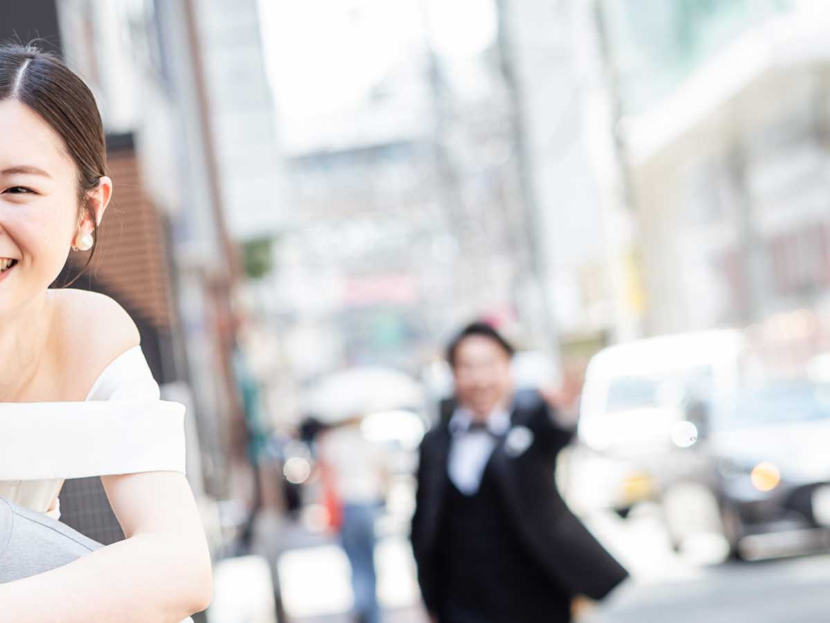 結婚式の前撮りの写真