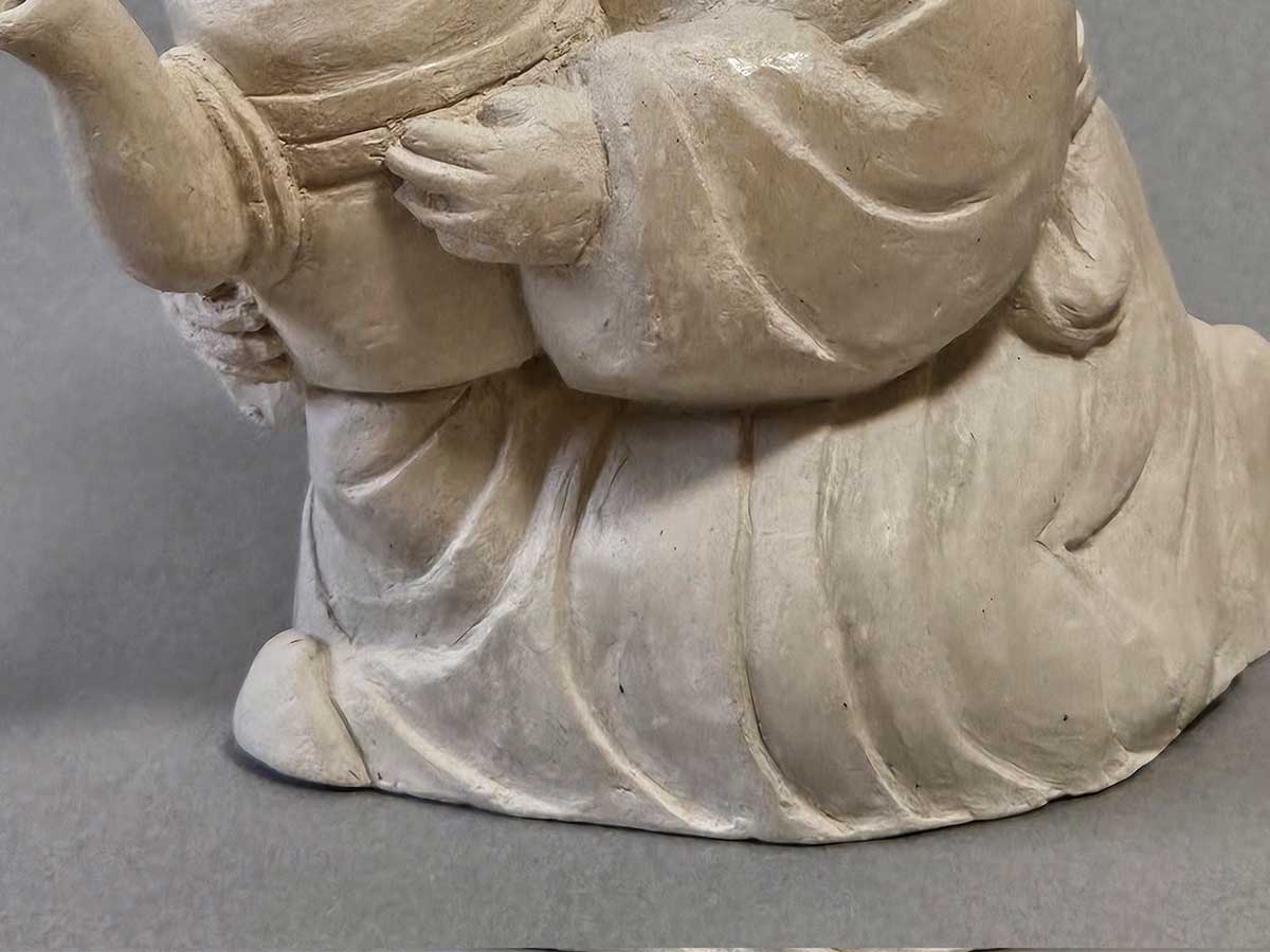 オーブン粘土で作った水差しの写真