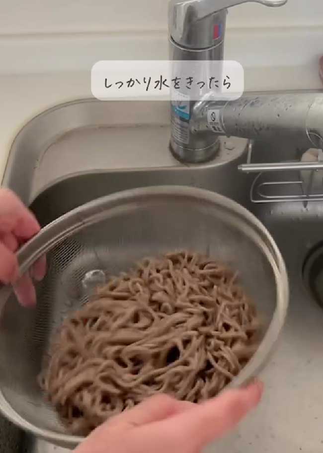そばのゆで方