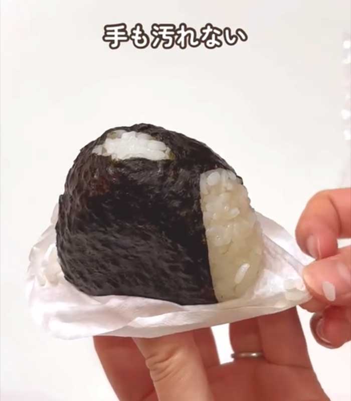 コーヒーフィルターで包む