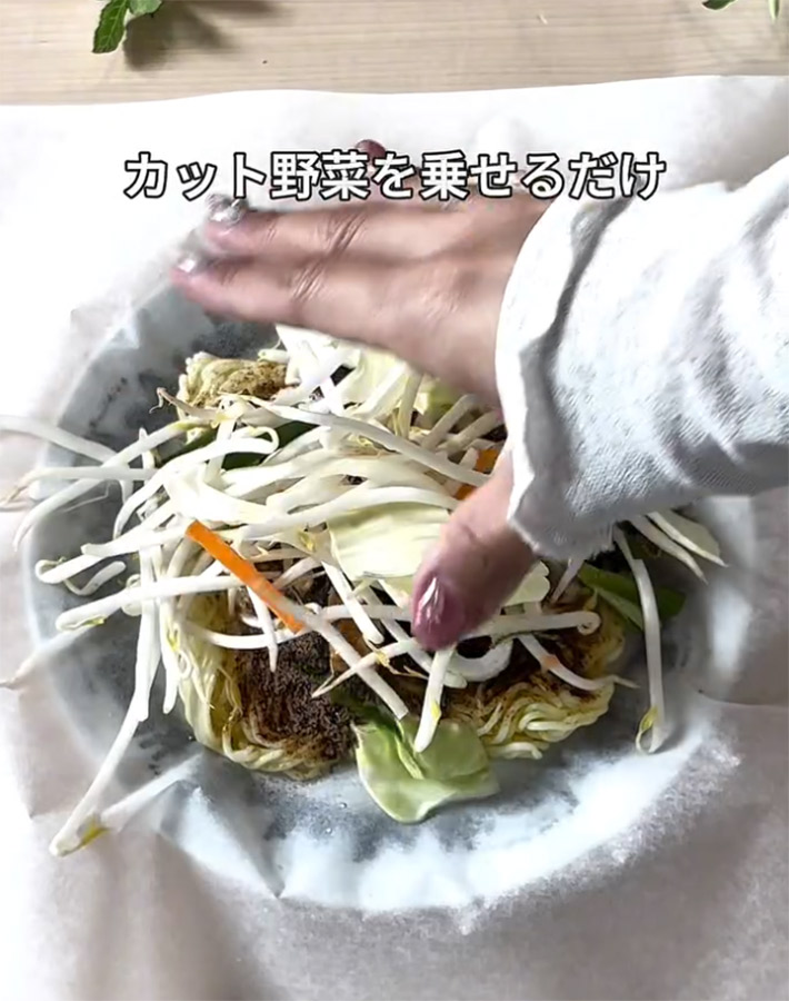 もな（mona_kurashi_）さんが紹介した『焼かない焼きそば』