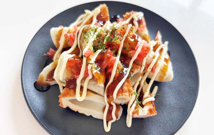 『ちくわのタコ焼き風』の完成写真