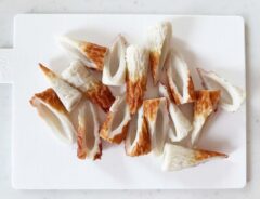『ちくわのタコ焼き風』を作る写真