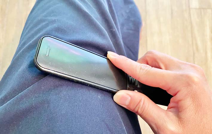 キャンドゥ『クリーンブラシ　靴ベラ付き』の使用写真