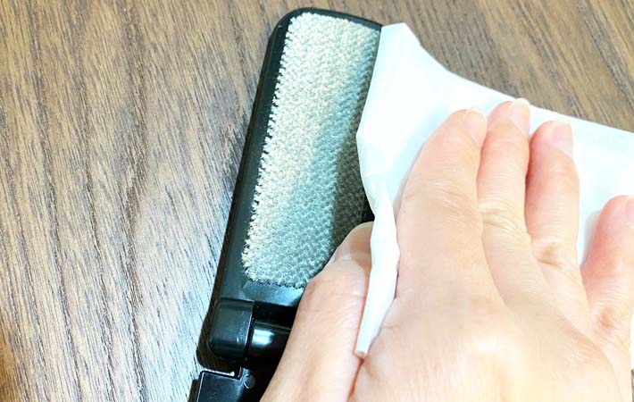 キャンドゥ『クリーンブラシ　靴ベラ付き』の使用写真