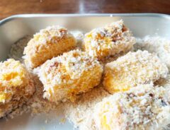 『玉子焼きフライ』を作る写真