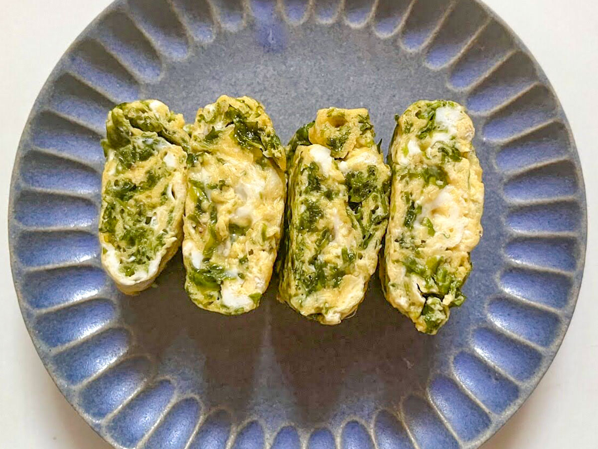 韓国のりの玉子焼きの写真