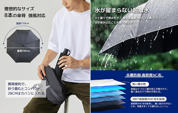 『折り畳み傘』の画像