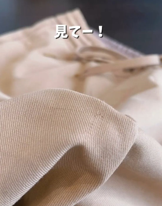 ほつれが直った服