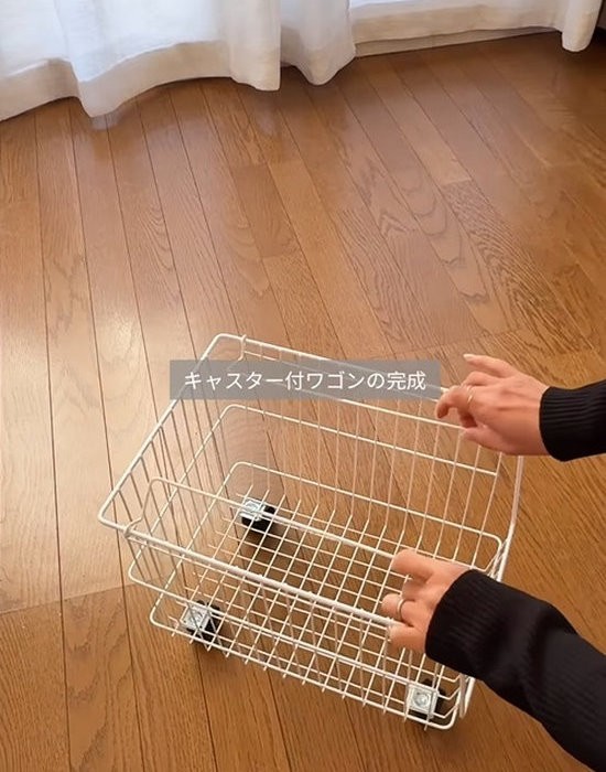 結束バンドの余った部分をカットして完成