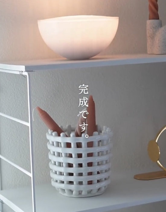 棚板をかけた様子