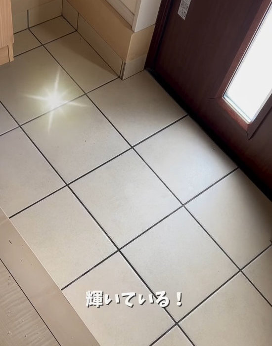 掃除してきれいな状態になった玄関