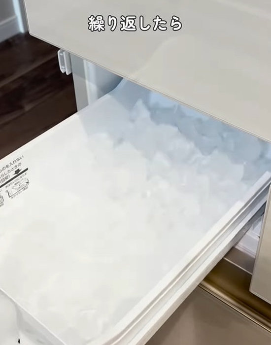 透明の氷が出れば完了