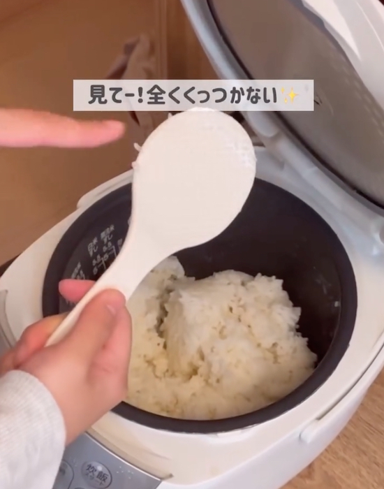 ご飯がくっ付かなくなったしゃもじ