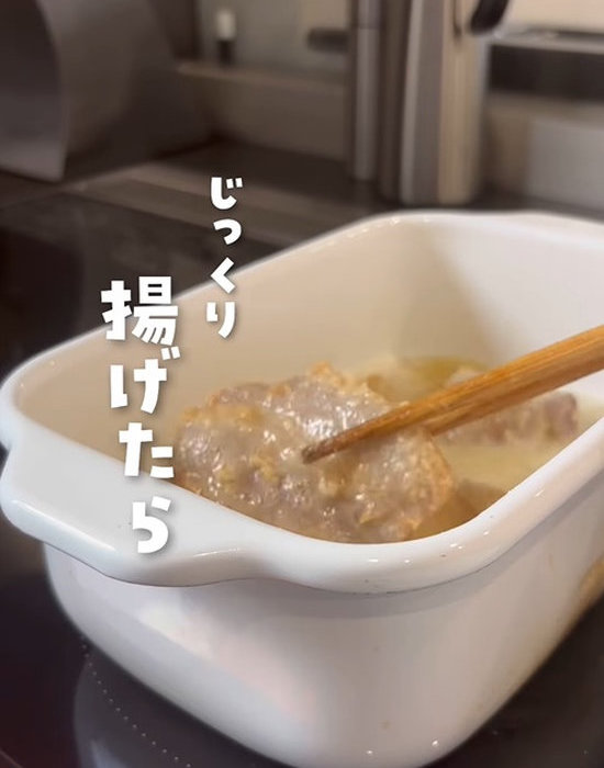 揚げた豚肉