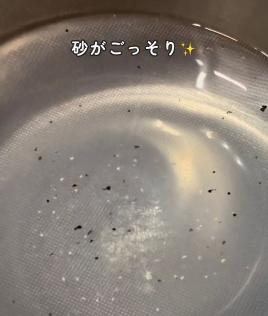 吐き出された砂