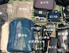 旅行用の荷物
