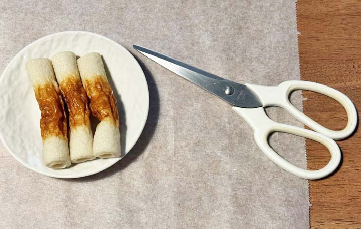 『ちくわでチータラ風』を作る写真