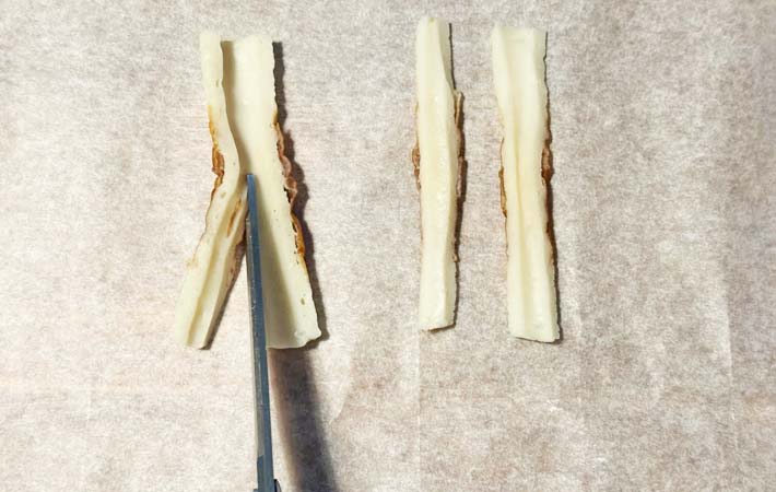 『ちくわでチータラ風』を作る写真
