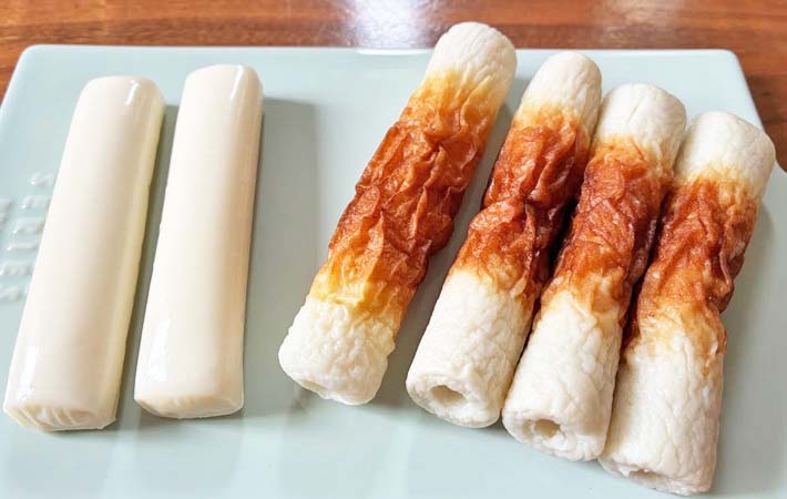 『ちくわチーズ揚げ』を作る写真