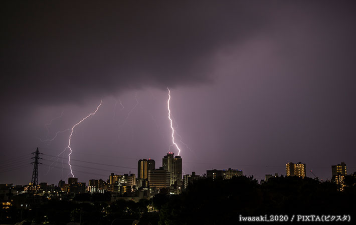 雷の写真