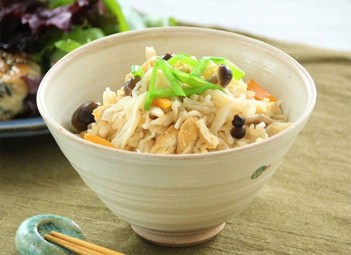 『切り干し大根の炊き込みご飯』の写真