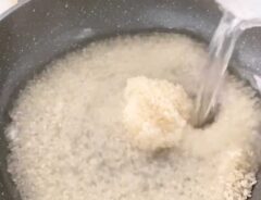 フライパンでの炊飯