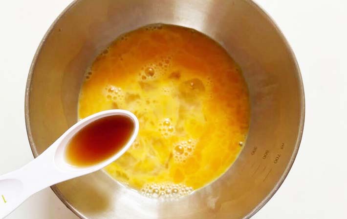 『う巻き風の玉子焼き』を作る写真