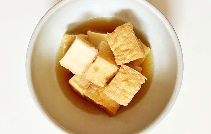 『厚揚げの煮物』を作る写真