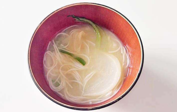 『味噌汁そうめん』の完成写真