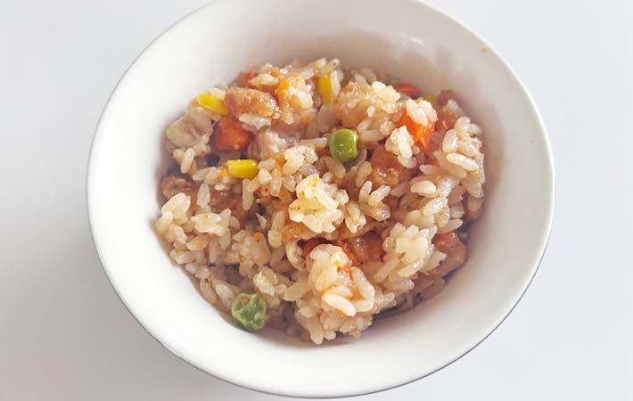 『から揚げ炊き込みご飯』の完成写真