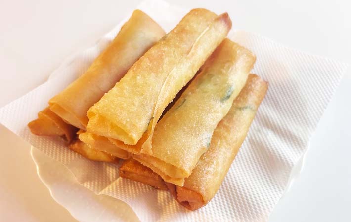 『ポテトサラダが大活躍！カリふわ春巻き』の完成写真