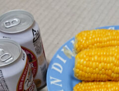 枝豆とトウモロコシの写真