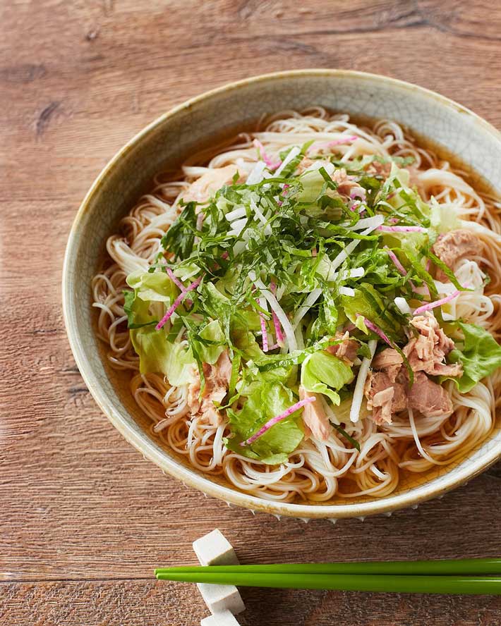 そうめん料理の画像