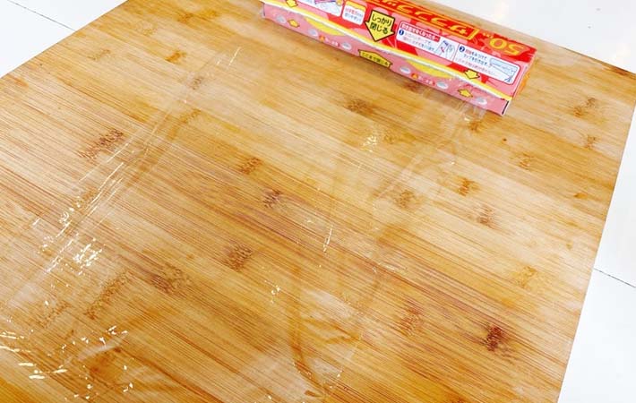 ラップで海苔がパリパリに保てる