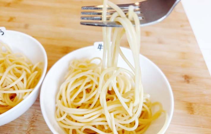 パスタが固まらない方法の写真