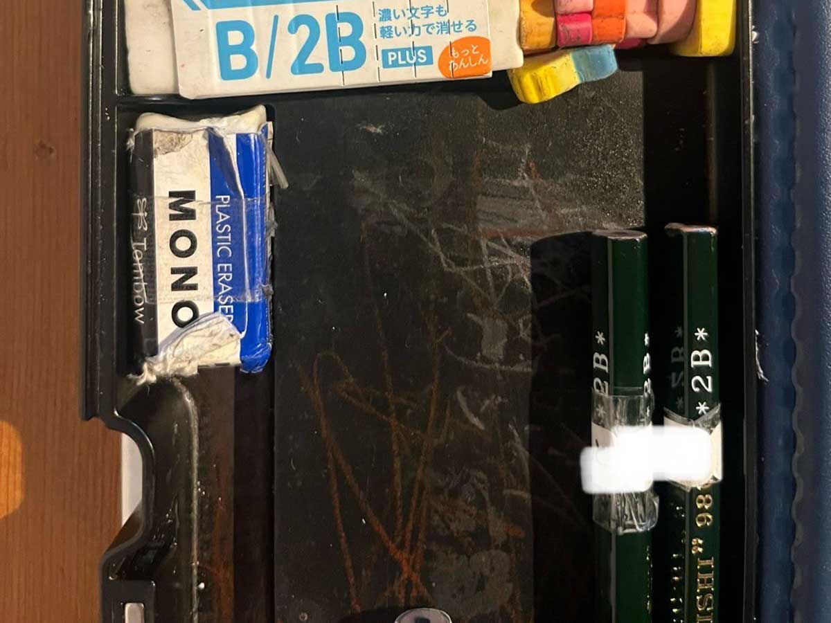 筆箱の中の写真