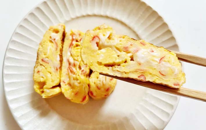 『カニカマ玉子焼き』の完成写真