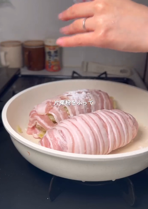 レタスロール作りの写真