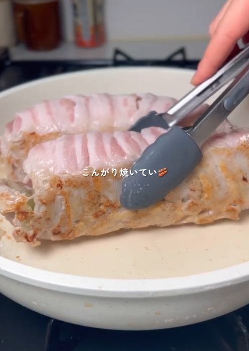 レタスロール作りの写真