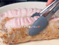 レタスロール作りの写真