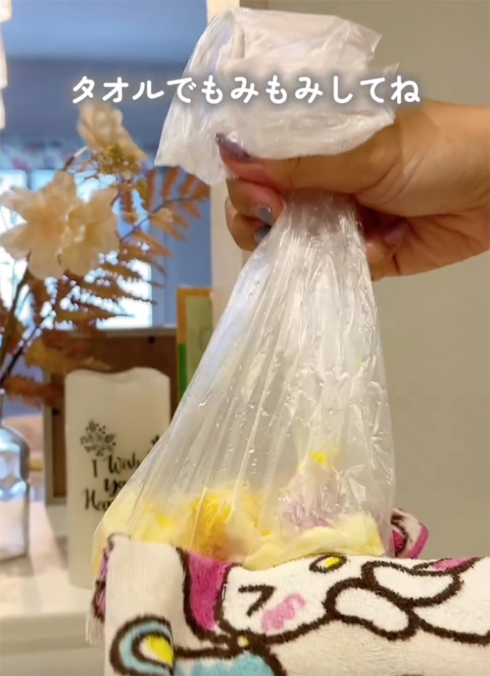 あの（ano_kurashi_）さんが紹介した、『卵サンドの裏ワザ』