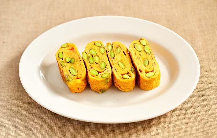 『枝豆の卵焼き』の完成写真