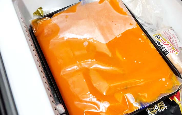野菜ジュースを冷凍保存する方法の写真