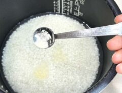 『寒天ご飯』を作る写真