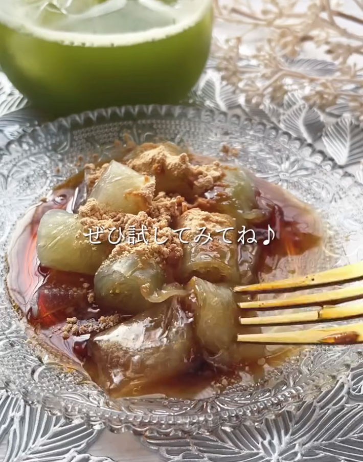 黒糖をかけたら完成