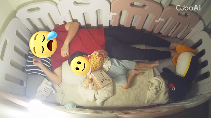 父親と２歳児の写真