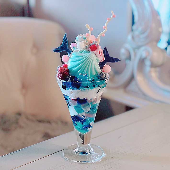 カフェチェリッシュのパフェ
