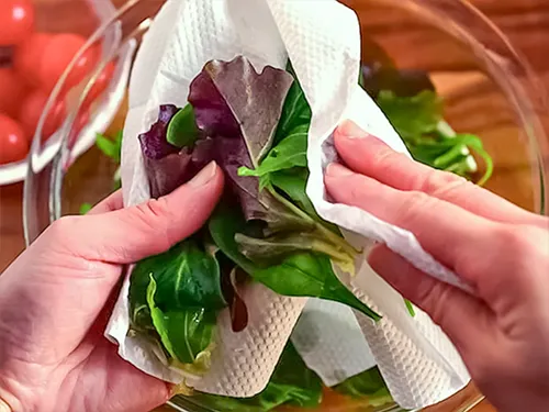 『リースサラダ』を作る写真(撮影:小泉明代)